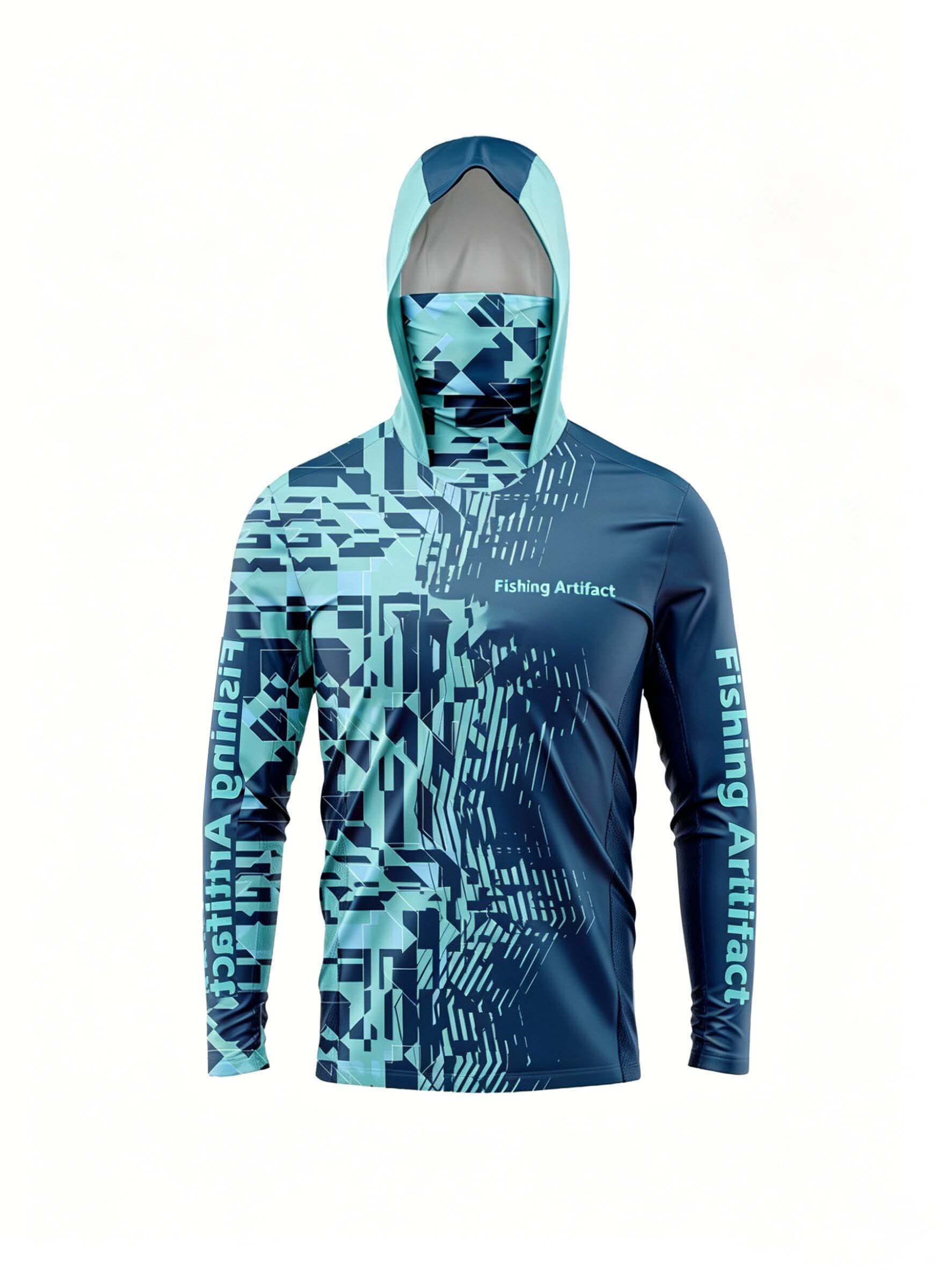 Fishing Mask Sun Protection - Camisola de pesca masculina para o