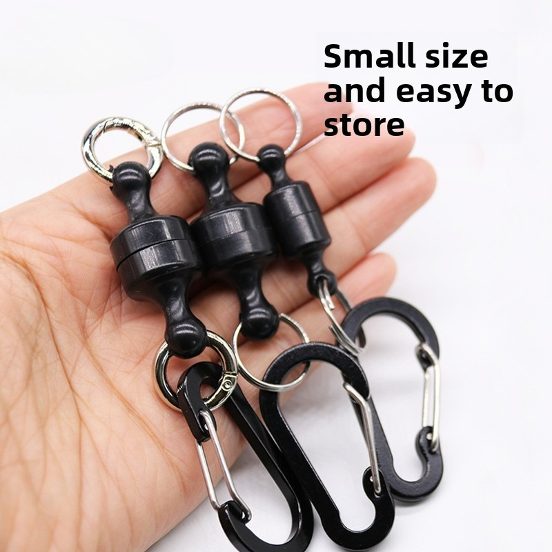 Fishing Gloves - Fecho magnético preto para luvas de