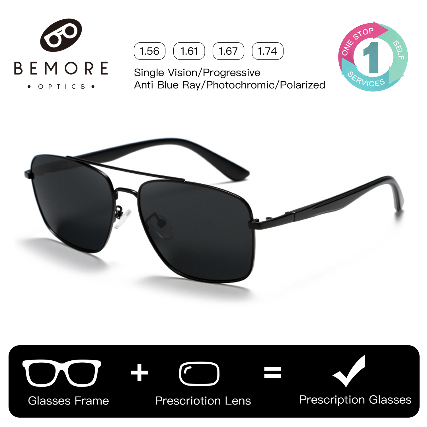 Fishing Sunglasses Polarized - Óculos de sol com prescrição BEMORE