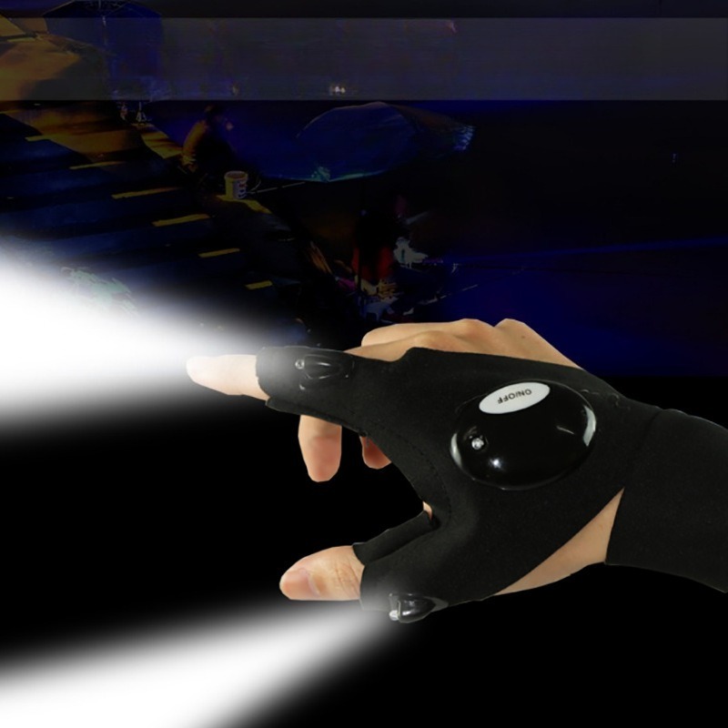 Fishing Gloves - Lanterna led luminosa luvas de pesca