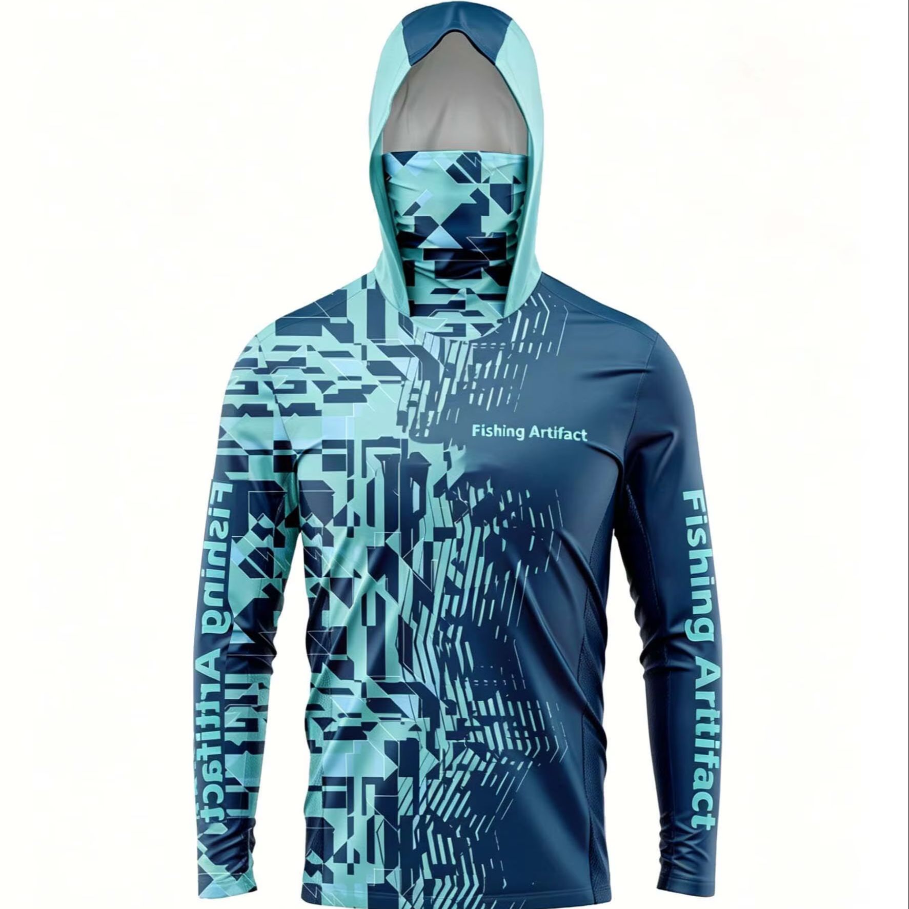 Camisola de pesca masculina pa - Fishing Mask Sun Protection avaliação e preço