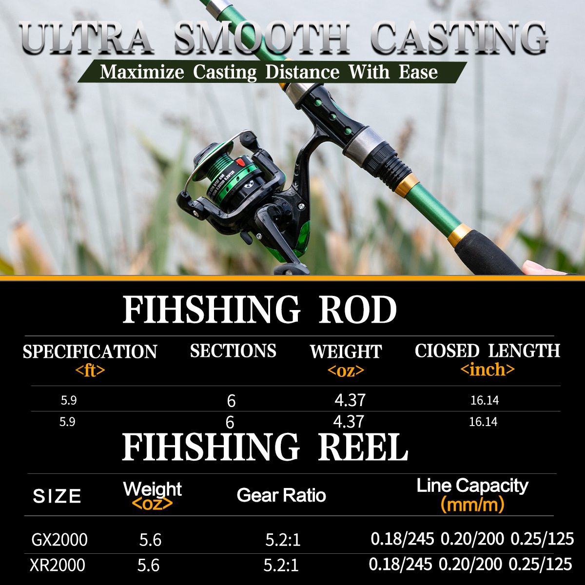 Vara de Pesca Telescópica Dupl - Fishing Gloves avaliação e preço