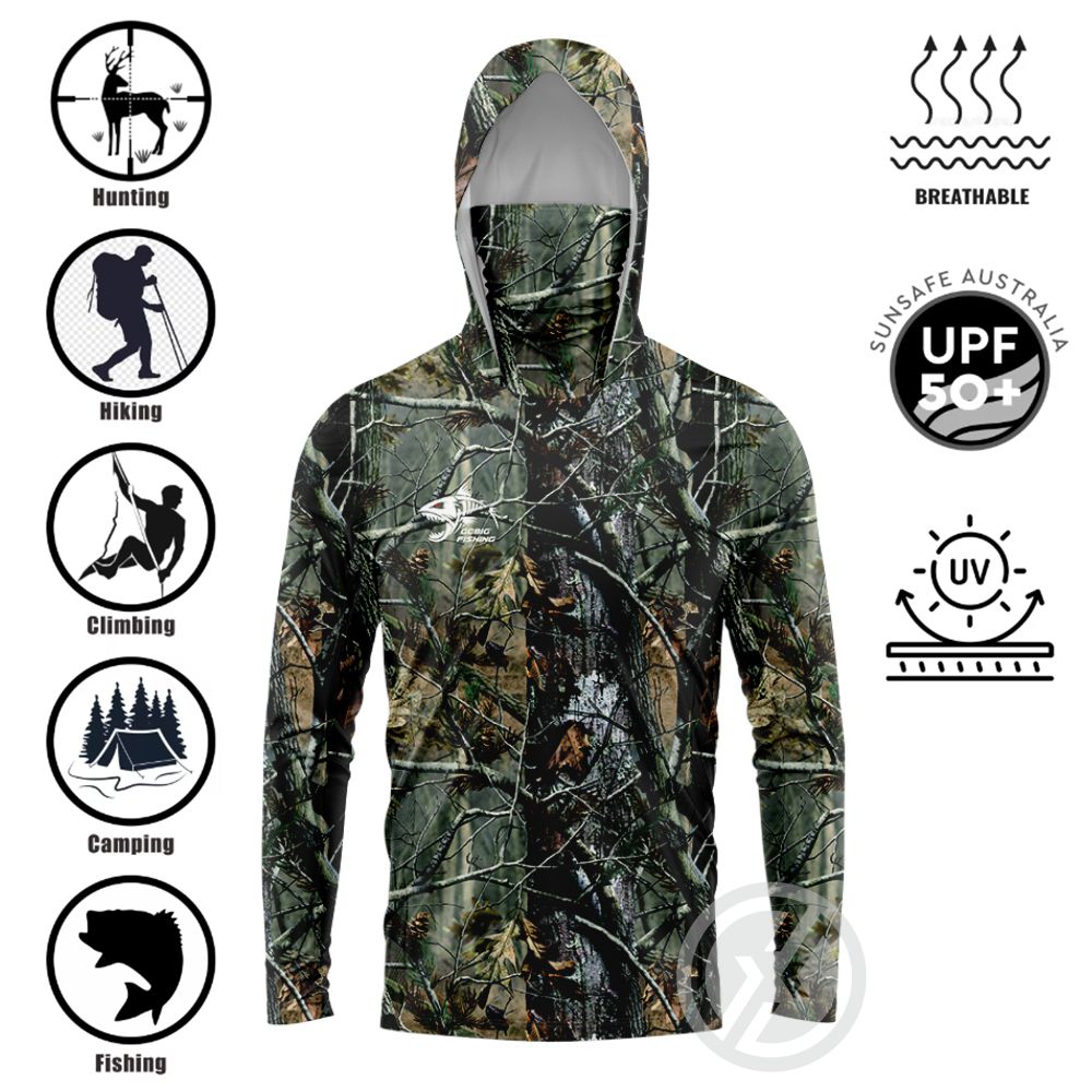 Camisa de Pesca com Capuz UPF5 - Fishing Shirt Uv Protection avaliação e preço