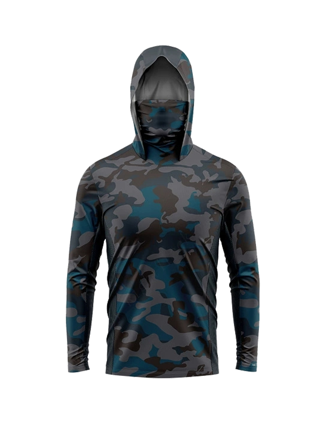 Camisa masculina com capuz par - Fishing Mask Sun Protection avaliação e preço