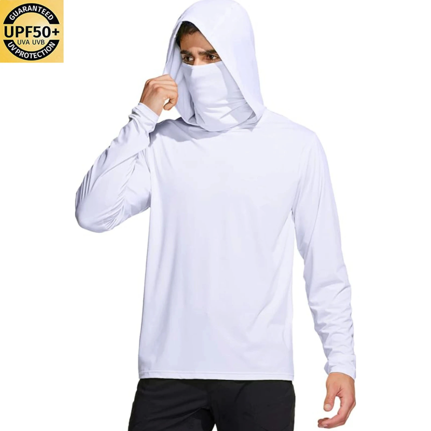 Camisa masculina de pesca com  - Fishing Mask Sun Protection avaliação e preço