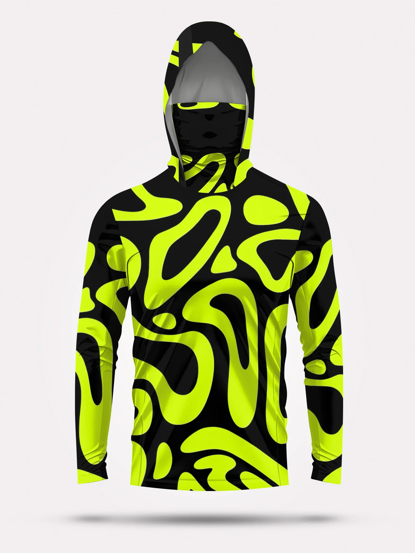 Camisa de pesca masculina com  - Fishing Mask Sun Protection avaliação e preço